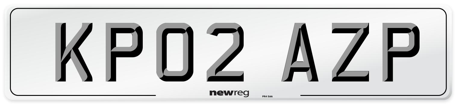 KP02 AZP Number Plate from New Reg